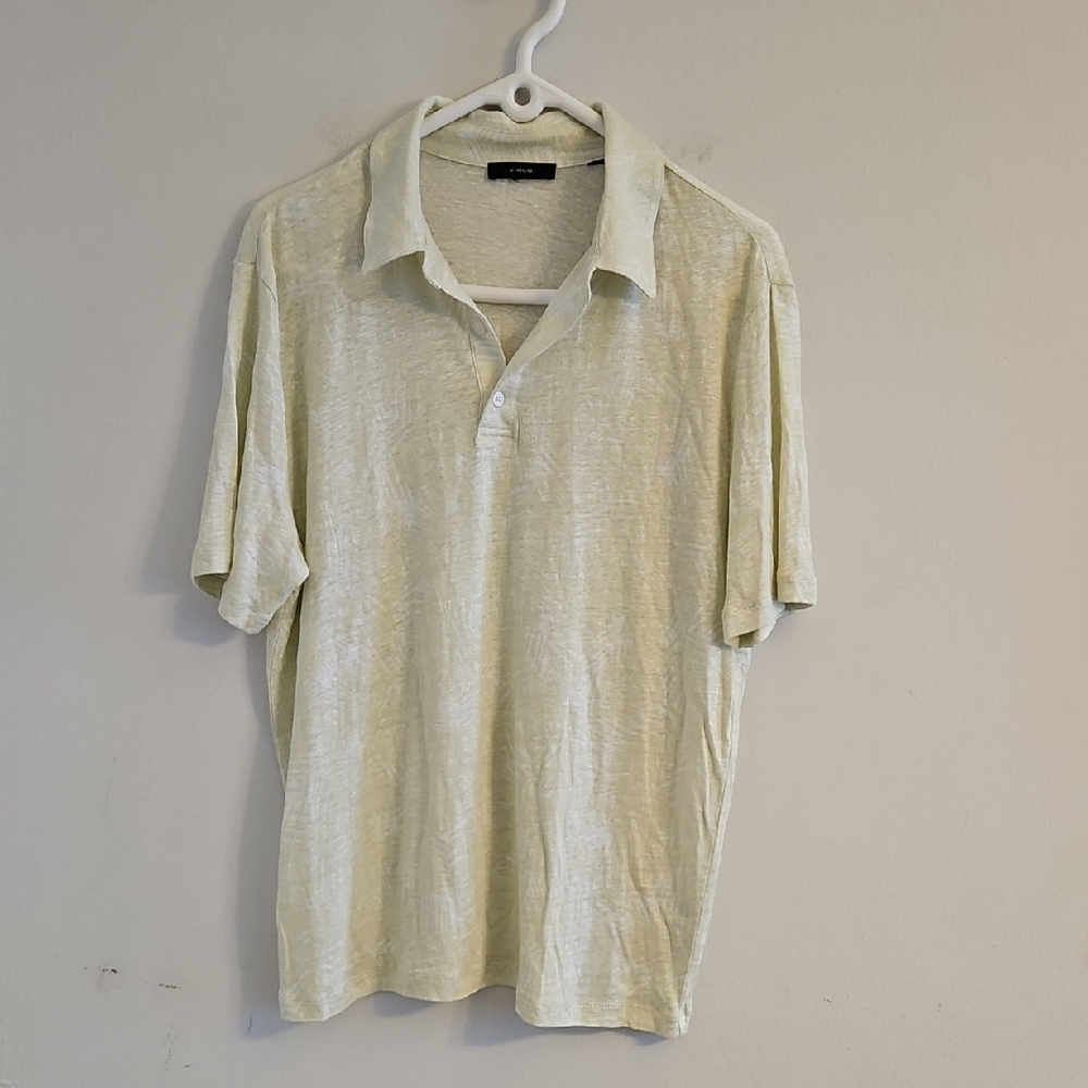 Vince Light Cream Polo Shirt